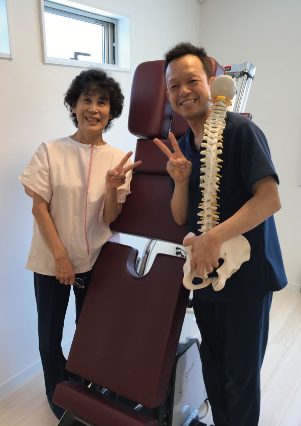 孫の世話で痛めた腰が楽になりました。川根本町A.Y様
